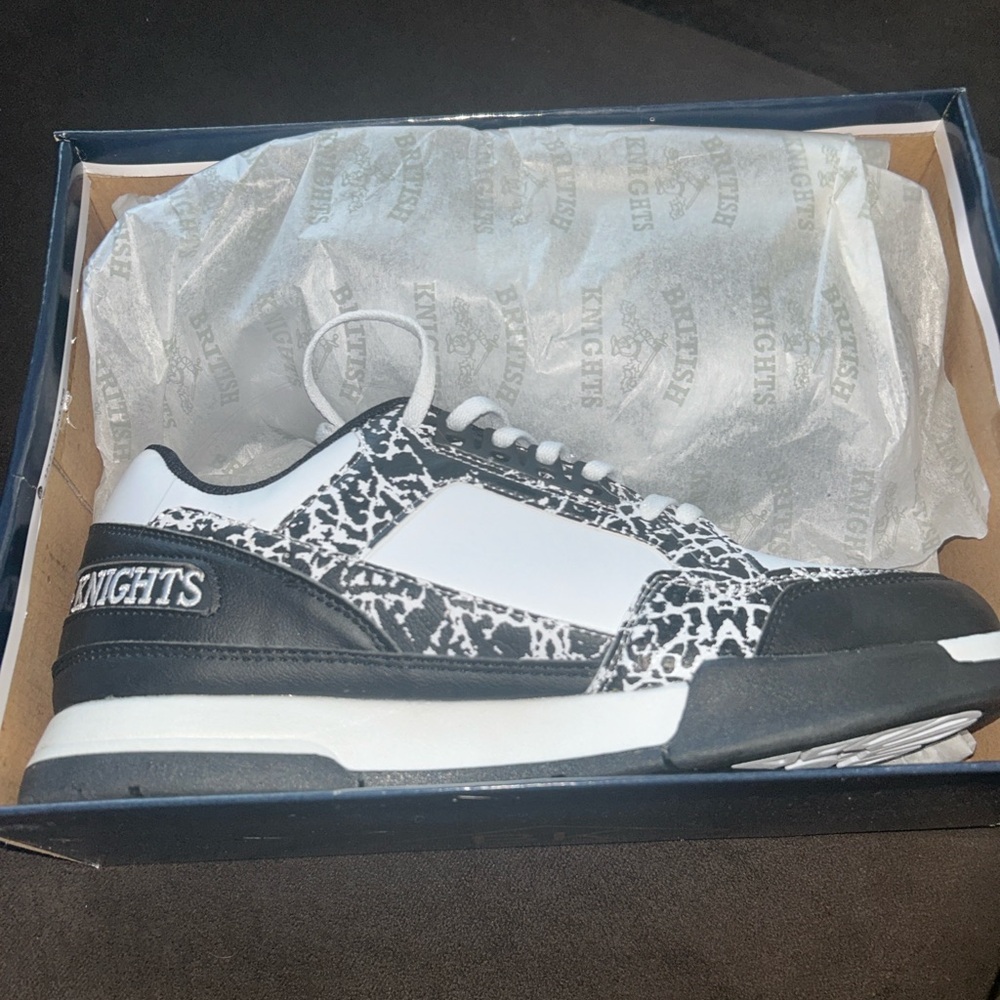 Ewing Athletics Black and White Sneakers